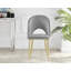 Bernell Modern Glass & Metal Round Dining Table Set & 6 Luxury Velvet Dining Chairs-73582095
