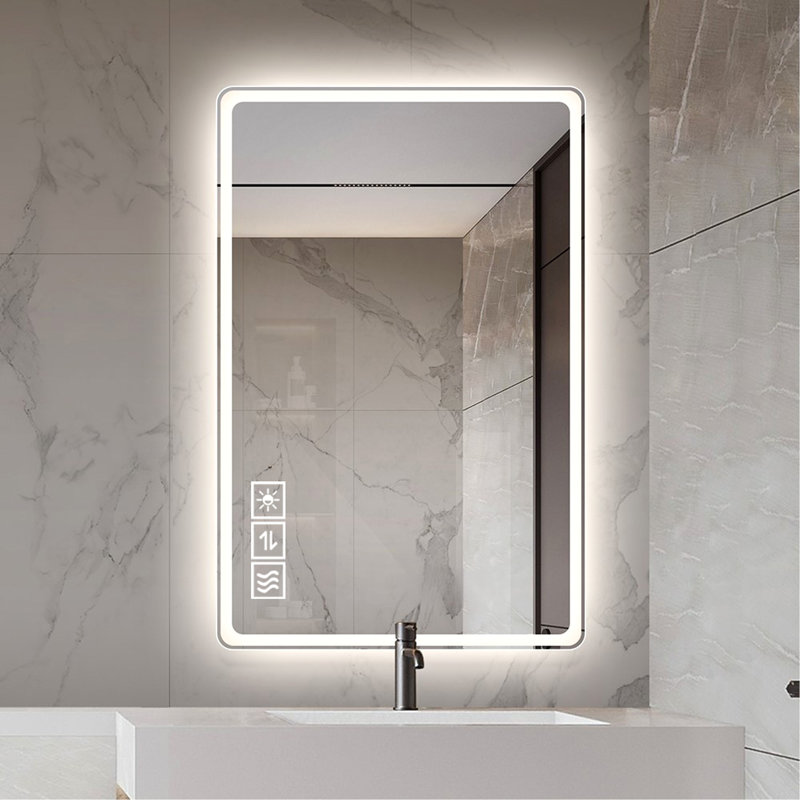 Miroir de salle de bain avancé avec des caractéristiques exceptionnelles pour un confort ultime