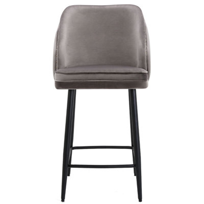Atka Upholstered Counter Stool with Metal Frame