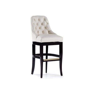 Lauren Upholstered Stool with Solid Wood Frame