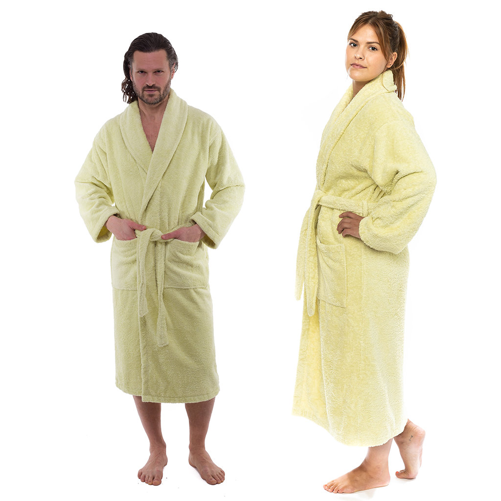 Priced Right Quality NY Threads Womens Fleece Bath Robe - Shawl Collar Soft  Plush Spa Robe, White, Medium, ny threads 