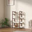 Multifuction Bookcase With Solid Wood Frame,Mix Colour Plant Standing For Home Decro