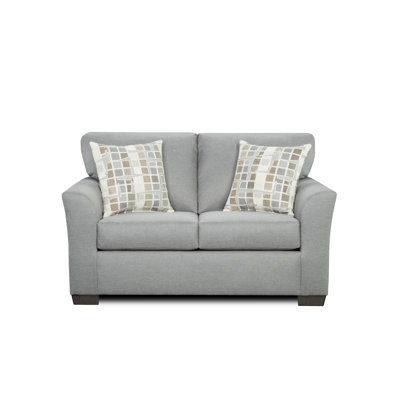60" Flared Arm Loveseat with Reversible Cushions