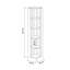 161cm H Corner Bookcase-740053671-740053670