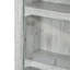 5-Tier Display Cabinet, Glass Display Case With 2 Doors And Adjustable Shelves, Wall-Mounted