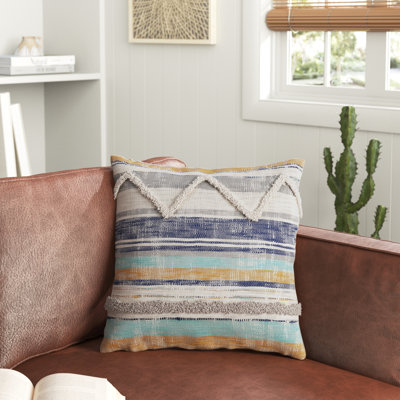 Dominigue Chevron Handmade Cotton Throw Pillow 