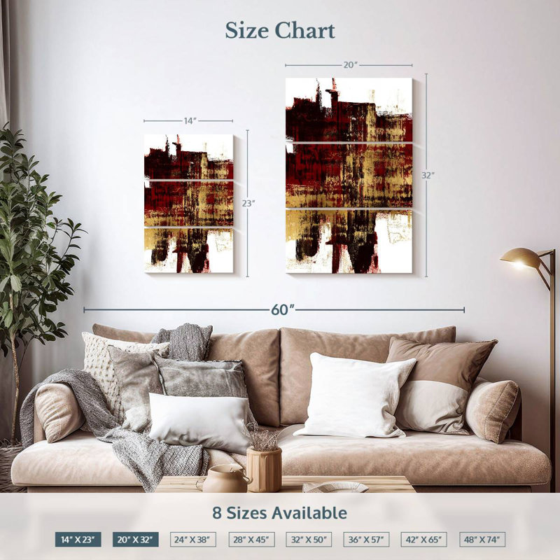 Kinetic Gold On Red II