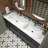 MEJE #202E - 23.75"D x 16.2"W Inch Rectangle Undermount Bathroom Vessel Sink,Ceramic undermount vanity sink, White