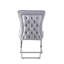 Zakrzewski Modern Velvet Dining Chair - Ergonomic Velvet Upholstered Back with Golden Stainless Steel Frame - Side Chair for Kitchen Living Room Dining Room Set of 2-1894374084