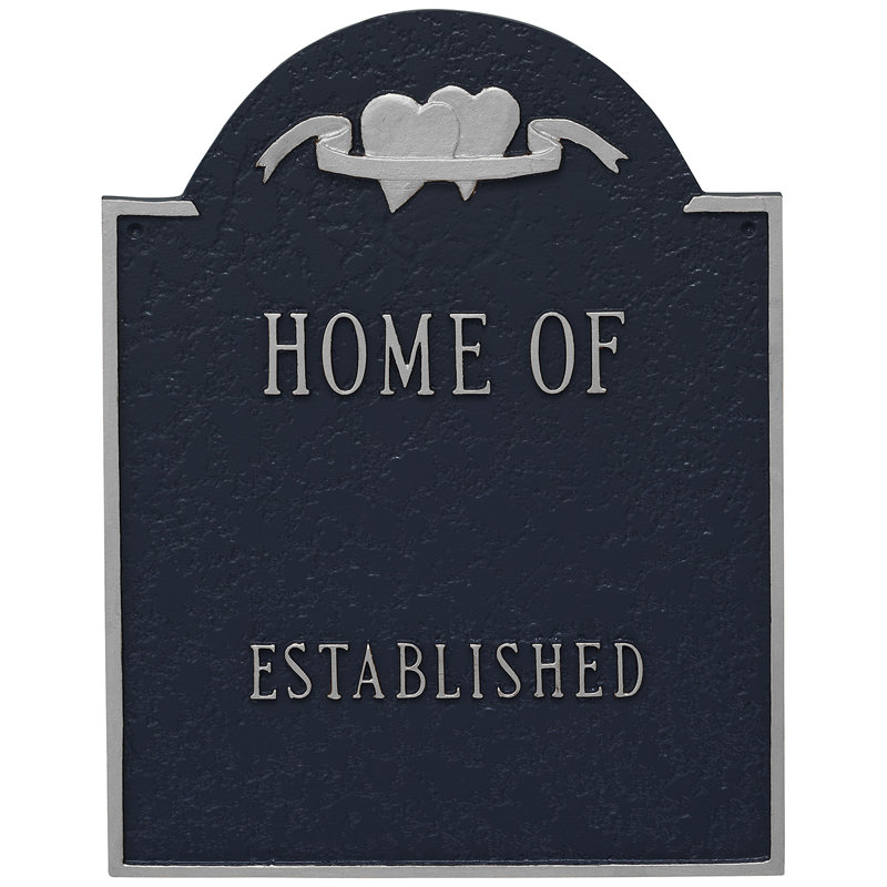 Plaque de signalisation, Marine / Argent, Oui