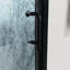 Portes de douche semi-mates noires mattes, 34 - 35-3 / 8 po X P 72 H, verre transparent, aluminium pour salle de bain aux portes noires, attrait