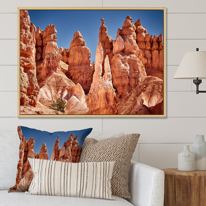 Bryce Canyon National Utak I sur impression sur toile, Cadre naturel flottant, H 24 po x l 32 po x P 1 po