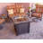 Sterling Square SLATE Propane Smokeless Fire Pit Table with Hidden Fuel Tank