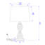 Lampe de table transparente 23,5 "Aizayah