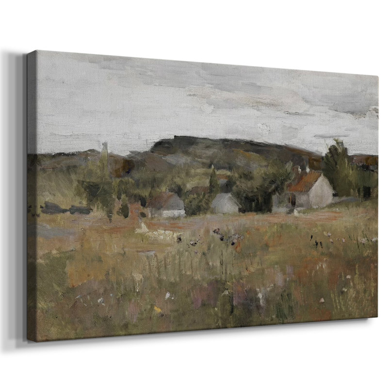 Paysage rétro - DCLXV III, reproduction d'art sur toile, H 25 po x l 37 po