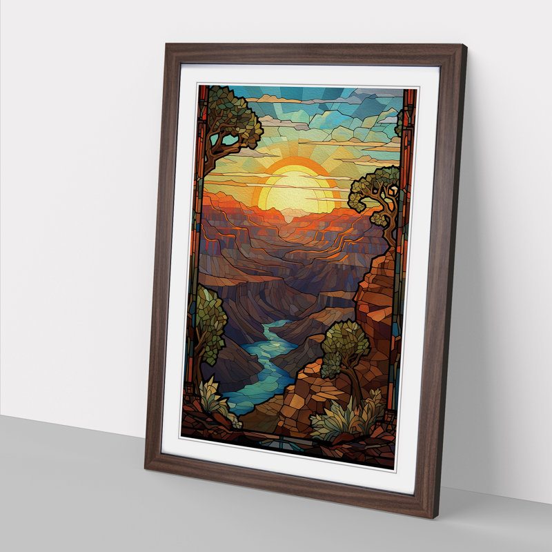 Grand Canyon Nouveau - Framed Print