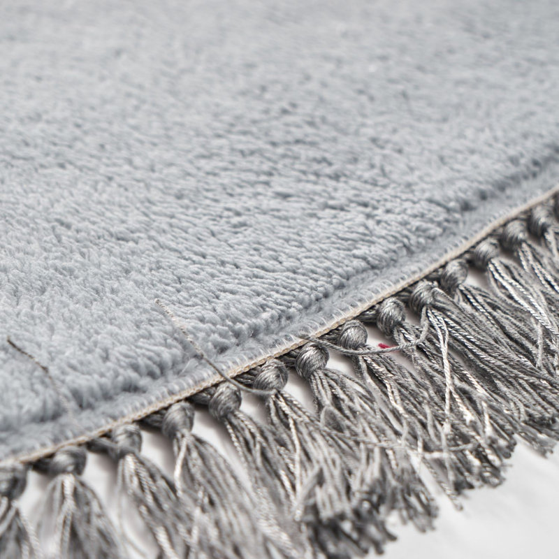 Ensemble de tapis de bain Tabatiere, Gris anthracite / blanc