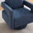 29.12" W Pillow Back Hollow Arm Swivel Accent Armchair-1070460331