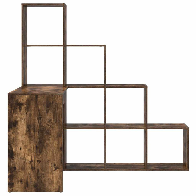 Corner Desk 101.5 X 149.5 X 149.5 Cm Engineered Wood, Smoked Oak