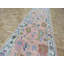 Tapis de couloir oriental rose noué à la main multicolore Oushak-1506201254