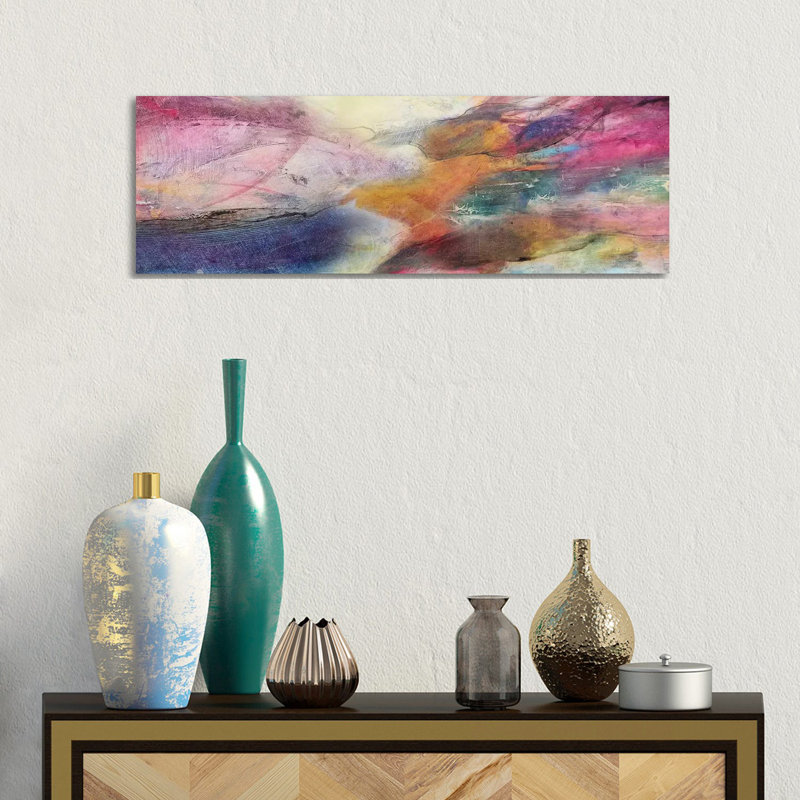 Expression Abstracta I by Gabriela Villarreal - Wrapped Canvas Panoramic Print, 30.48 cm H x 91.44 cm W x 1.91 cm D