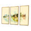 Vue panoramique de Tokyo - cadre flottant 3 pièces, impression sur toile-960256159-960256131