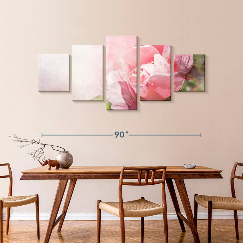 Rêves roses roses, H 42 po x l 92 po
