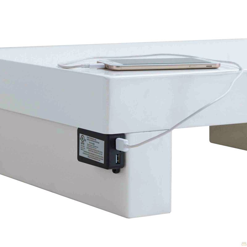 1Pc Nightstand High Gloss Lacquer Coating