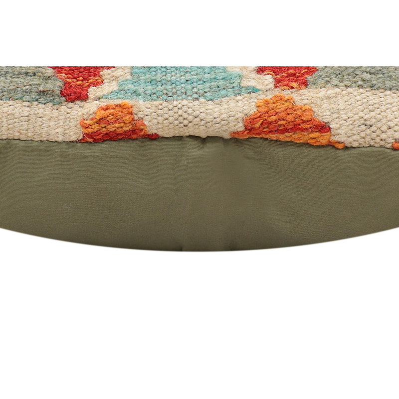 Coussin Kilim Boho Chic tissé à la main - 19 po x 20 po