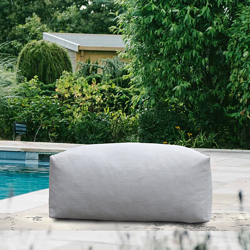 Adiela Rectangular Outdoor Coffee Table , 26.77'' in. W 34.25'' in. D, Light Gray