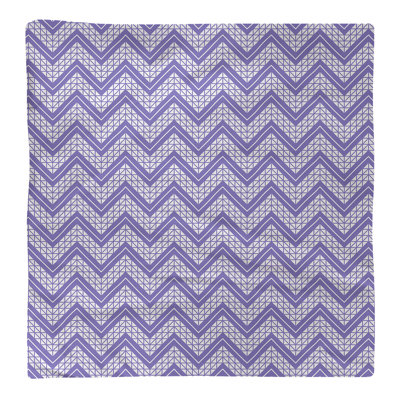 Serviette en coton à motif à chevrons à la main Stephenie