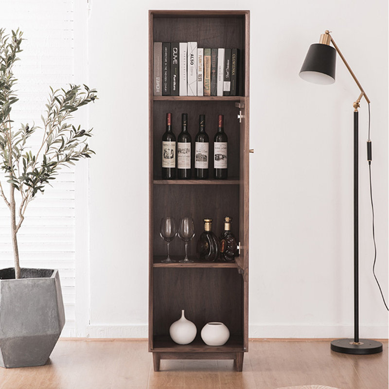 European Style All Solid Wood Small Bookcase