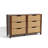 47.2"W Walnut 6 Drawer Dresser with Rope Front