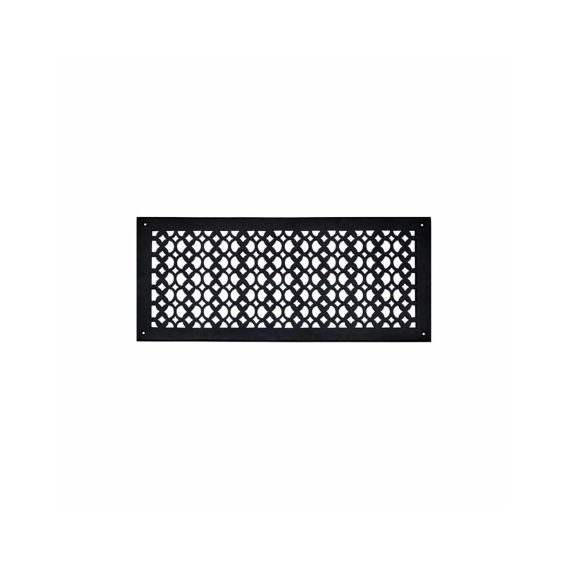 Grille murale en aluminium / retour, Noir