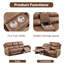 75 " Faux Leather Loveseat Reclining