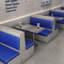 Banc rembourré de style industriel