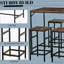Ensemble de table de salle à manger 5 pièces, table et 4 tabourets pour la cuisine et le bar