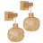 Anniek Rattan Armed Sconce