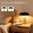 Resin Table Lamp with Dimmable Design and Black Metal Shade-290738104