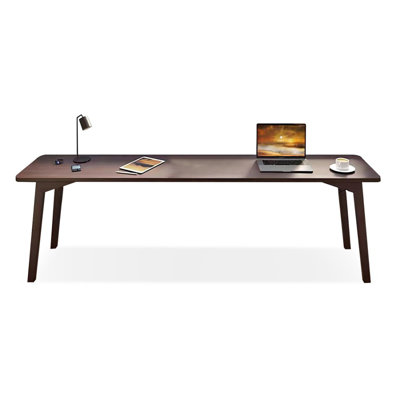 Nut-brown Rectangular Solid Wood Writing desk