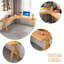Bureaux en bois massif en L Burlywood-107286843-107286838