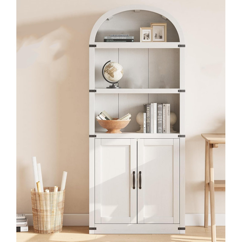 182.1cm H x 76.2cm W Bookcase, White