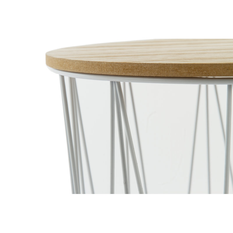 Heidi Drum Coffee Table with Storage