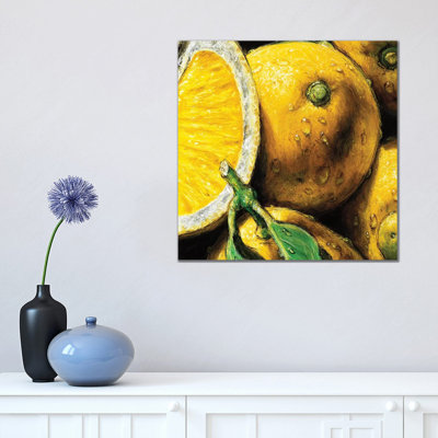 Lemons by AlmaCh - Wrapped Canvas Painting