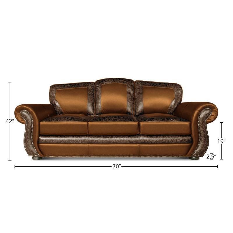 Balentine Leather Loveseat, Yes, Truffle (Cartier), Ash Honey