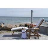 Boyter 150cm Long Reclining Teak Single Chaise