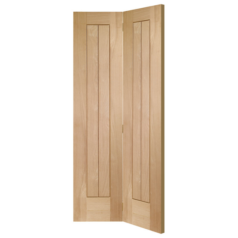 Internal Oak Suffolk Bi-Fold, 1981 mm H x 762 mm W x 35mm D