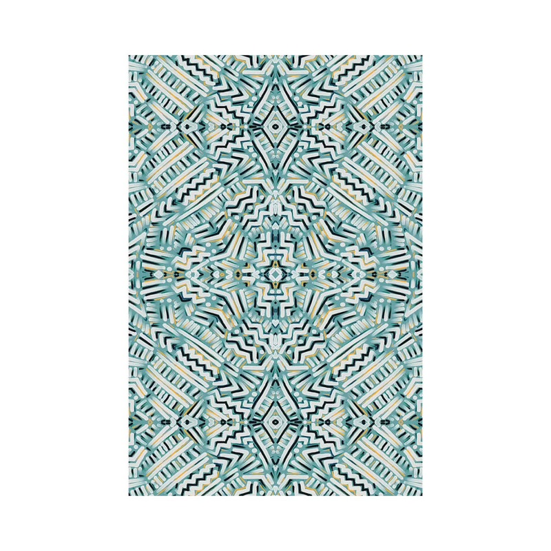«Clandestine Teal» par Jacqueline Maldonado, impression sur toile tendue, H 18 po x l 12 po x P 1,5 po
