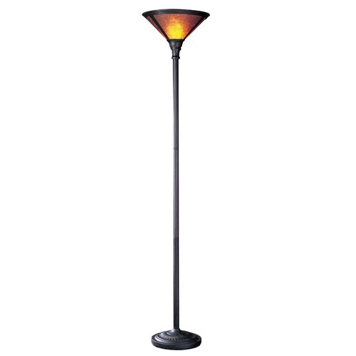 Loon Peak® Hein 71'' Brown Torchiere Floor Lamp & Reviews | Wayfair