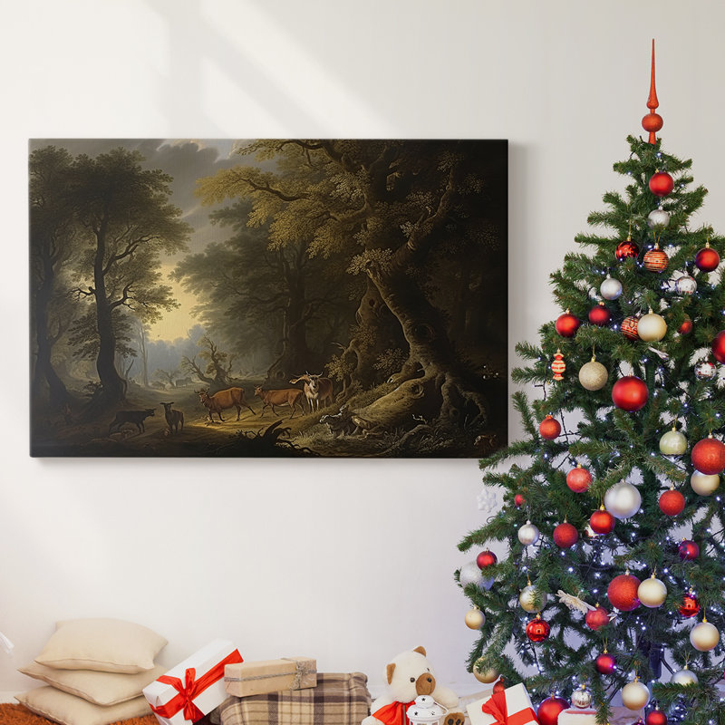 Christmas Holiday Arts - Toile tendue avec châssis, H 24 po x l 36 po